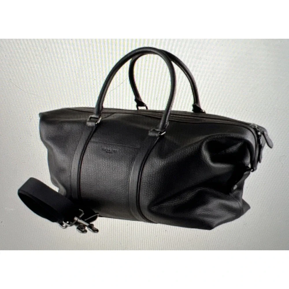 Coach Black Pebble Leather Trekker Interior Patch Design